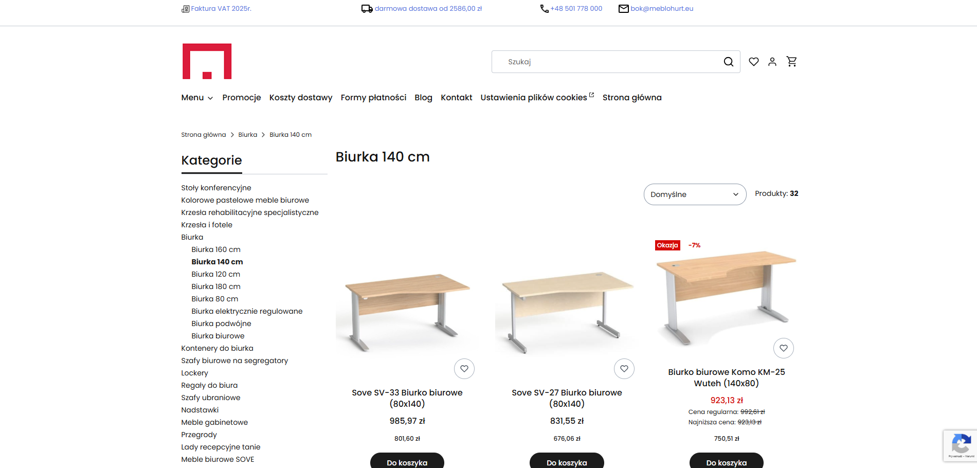 Minimalizm i ergonomia - biurka 140 cm w nowoczesnym wydaniu
