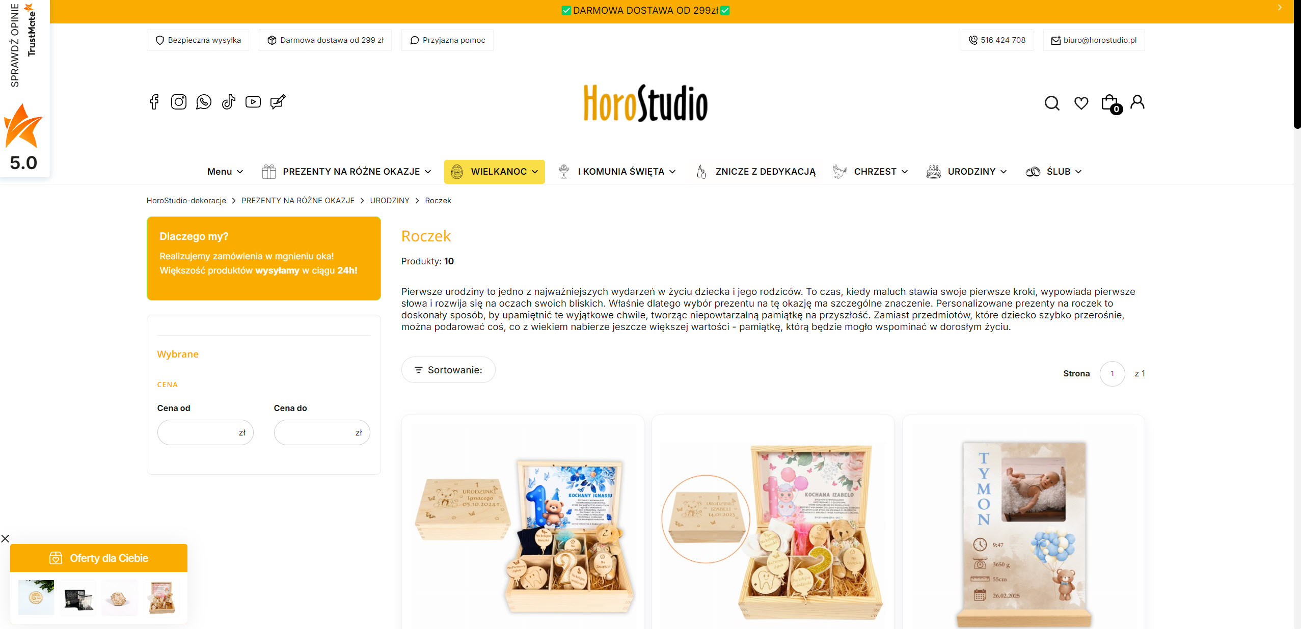 Najlepsze personalizowane prezenty na roczek - co dziś wybierają rodzice i goście?