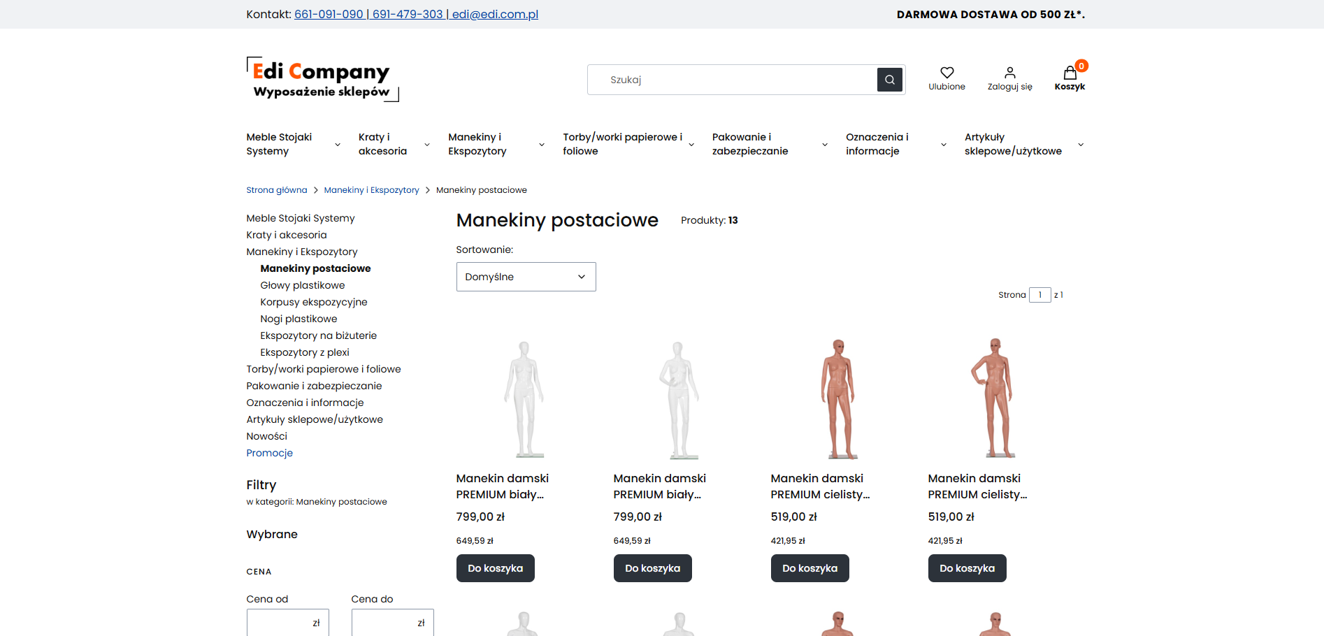 Manekiny w sklepie odzieżowym - jak wybrać te, które sprzedają?