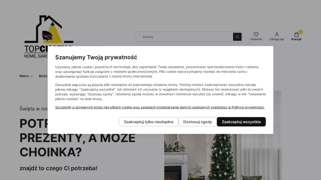 Zrzut ekranu strony TopChatka